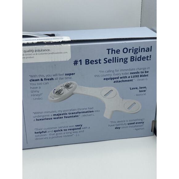 LUXE Bidet Neo 185 Non-Electric Bidet, Dual Wash Modes with/ Knob, White - Picture 5 of 12